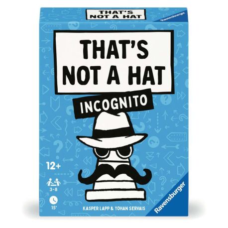 Ravensburger® - 24685 That s not a hat - Incognito - Partyspiel, Kartenspiel für 3-8 Personen, lustige Unterhaltung ab