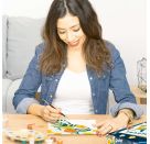 Ravensburger CreArt - Malen nach Zahlen 25517 - Pfirsiche - ab 12 Jahren für Einsteiger