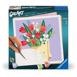 Ravensburger CreArt - Malen nach Zahlen 25518 - Tulpenstrauß - ab 12 Jahren