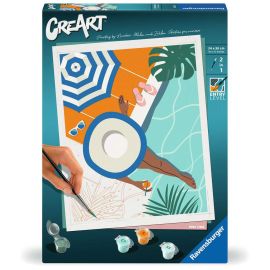 Ravensburger CreArt - Malen nach Zahlen 25523 - Poolzeit - ab 12 Jahren für Einsteiger