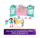 Unicorn Academy - Small Doll Ava & Leaf Stall Spielset