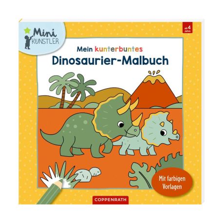 Mein kunterbuntes Dinosaurier-Malbuch - Mini-Künstler