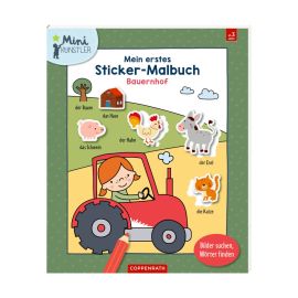 Mein 1. Sticker-Malbuch: Bauernhof - Mini-Künstler