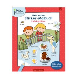 Mein 1. Sticker-Malbuch: Lieblingstiere - Mini-Künstler