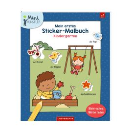 Mein 1. Sticker-Malbuch: Kindergarten - Mini-Künstler
