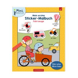 Mein 1. Sticker-Malbuch: Fahrzeuge - Mini-Künstler