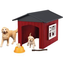 schleich® FARM WORLD 42722 Hundehütte mit Goldenretrievern