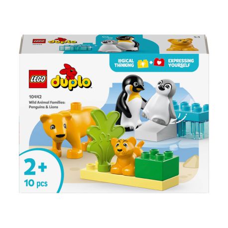 LEGO® DUPLO 10442 Wildtier-Familien: Pinguine und Löwen