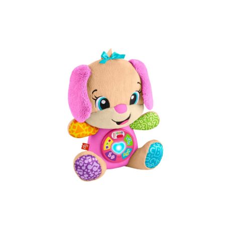 Fisher-Price Lernspaß Smart Stages Plüsch-Hundefreundin für Babys, musikalisches Lernspielzeug, mehrsprachige Version