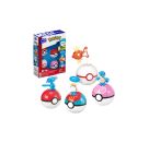 MEGA Pokémon Wasser-Typ Trainerteam Bauspielzeug-Set mit 2 Actionfiguren (79 Teile) für Kinder