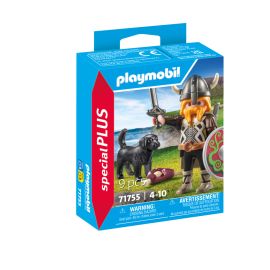 PLAYMOBIL 71755 Wikinger mit Wachhund