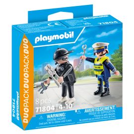 PLAYMOBIL 71804 Polizist und Einbrecher