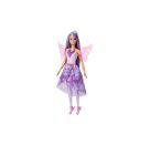 Barbie-Puppe Fantasie-Modeset mit Accessoires inklusive Meerjungfrauen-Schwanzflosse, Feenflügeln und Ketten