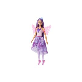 Barbie-Puppe Fantasie-Modeset mit Accessoires inklusive Meerjungfrauen-Schwanzflosse, Feenflügeln und Ketten