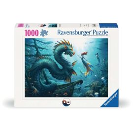 Ravensburger Puzzle 12001434 - Enchanted Depths: Dragon, Mermaid and Turtles - 1000 Teile Puzzle für Erwachsene und Ki