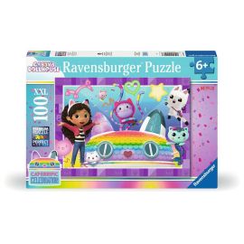 Ravensburger Kinderpuzzle - 12004117 Gabby s Dollhouse - Puzzle für Kinder ab 6 Jahren, mit 100 Teilen im XXL-Format