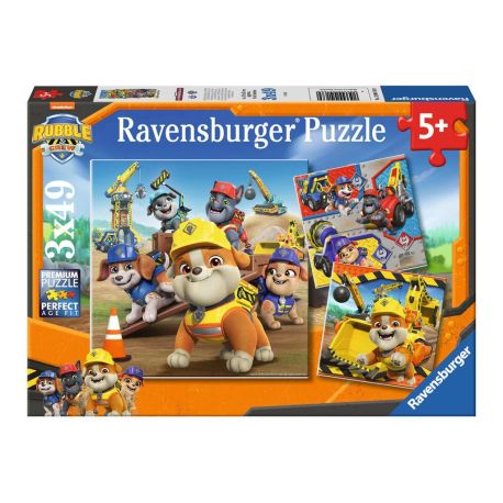 Ravensburger Kinderpuzzle - 12004168 Rubble & Crew - Puzzle für Kinder ab 5 Jahren, mit 3x49 Teilen