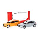 herpa - MiniKit Audi A3 Sportback (2012) Glutorange und Nardograu, 2 Stück