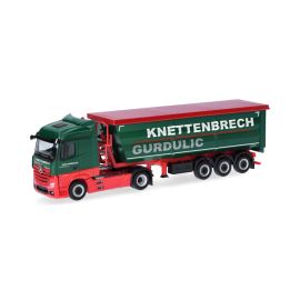 herpa - Mercedes-Benz Actros Streamspace Stahlmulden-Sattelzug Knettenbrech & Gurdulic (Hessen Wiesbaden)