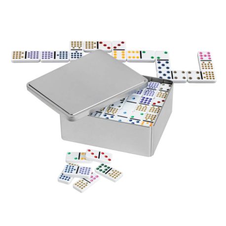 Philos Domino, Doppel 15, Metallbox
