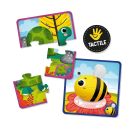 Puzzlebox mit 6 Tierpuzzeln, Montessori