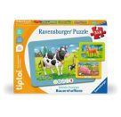 Ravensburger tiptoi Puzzle 00229 - 3 erste Puzzles: Bauernhoftiere, niedliche Rahmenpuzzles für Kinder ab 2 Jahren