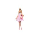 Barbie Deluxe Style-Puppe Nr. 3 mit pastellrosa Barbiecore-Kleid mit überdimensionaler Schleife und blonden Haaren