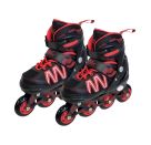 New Sports Inliner schwarz rot ABEC 7, Größe 31-34