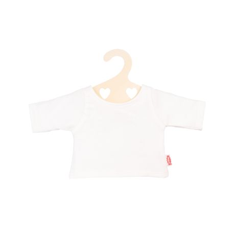 T-Shirt weiß auf Kleiderbügel, Gr. 28-35 cm