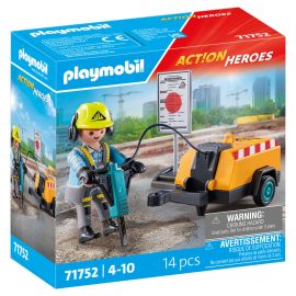 PLAYMOBIL 71752 Bauarbeiter mit Meißel