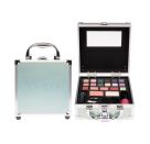Kosmetikkoffer Grün-Silber mini