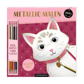 Malblock: Metallic-Malen Katze - 100% s.g.