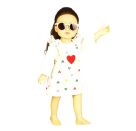 Puppen-Sonnenbrille, beige