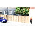 NOCH H0 Bretterwand, 37,2 cm lang, 2,4 cm hoch