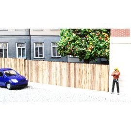 NOCH H0 Bretterwand, 37,2 cm lang, 2,4 cm hoch