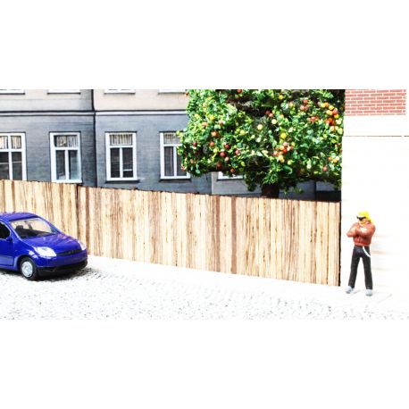 NOCH H0 Bretterwand, 37,2 cm lang, 2,4 cm hoch