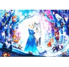KIPU100T.Prinzessin im Winterwald