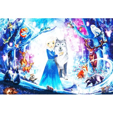 KIPU100T.Prinzessin im Winterwald
