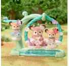 Reh Babys mit Blumenschaukel