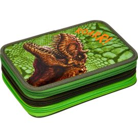 3-fach Federmäppchen - T-Rex