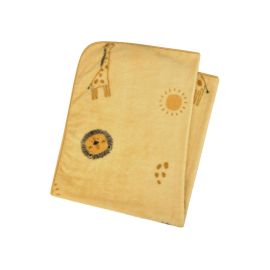Babydecke Safari ocker