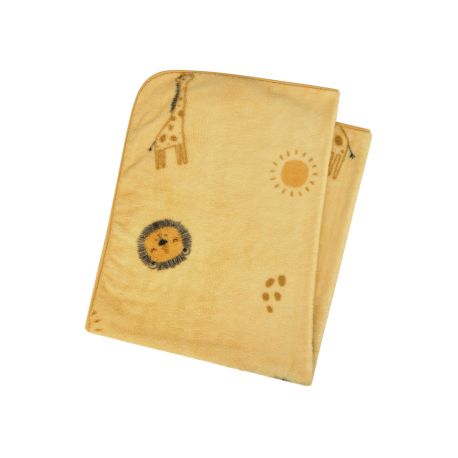 Babydecke Safari ocker