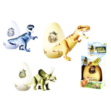 Dino im Ei mit Licht und Sound, 3-s.