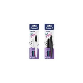 Pelikan Twist® Calligraphy Füller für Rechts- und Linkshänder, farbig sortiert, Feder 1,5mm, Blisterkarte