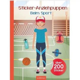 Sticker-Anziehpuppen – Beim Sport