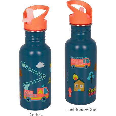 Edelstahlflasche Feuerwehr -