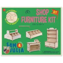 Sam   Julia: Mäusehaus-Zimmer - DIY Möbel-Baukastenset - Kaufmannsladen