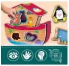Montessori Holz-Lernspielzeug - Animal Fun (Arche Noah)