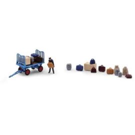 BUSCH H0 A-Set: Bahnst.karre beladen