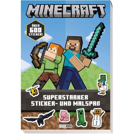 Minecraft - Superstarker Sticker- und Malspaß